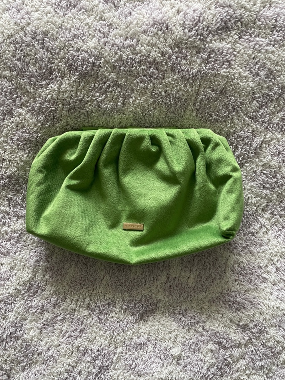Tata Harper Green Gathered Clutch Bag